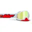 FMF Powerbomb True Gold Lens Goggles in White